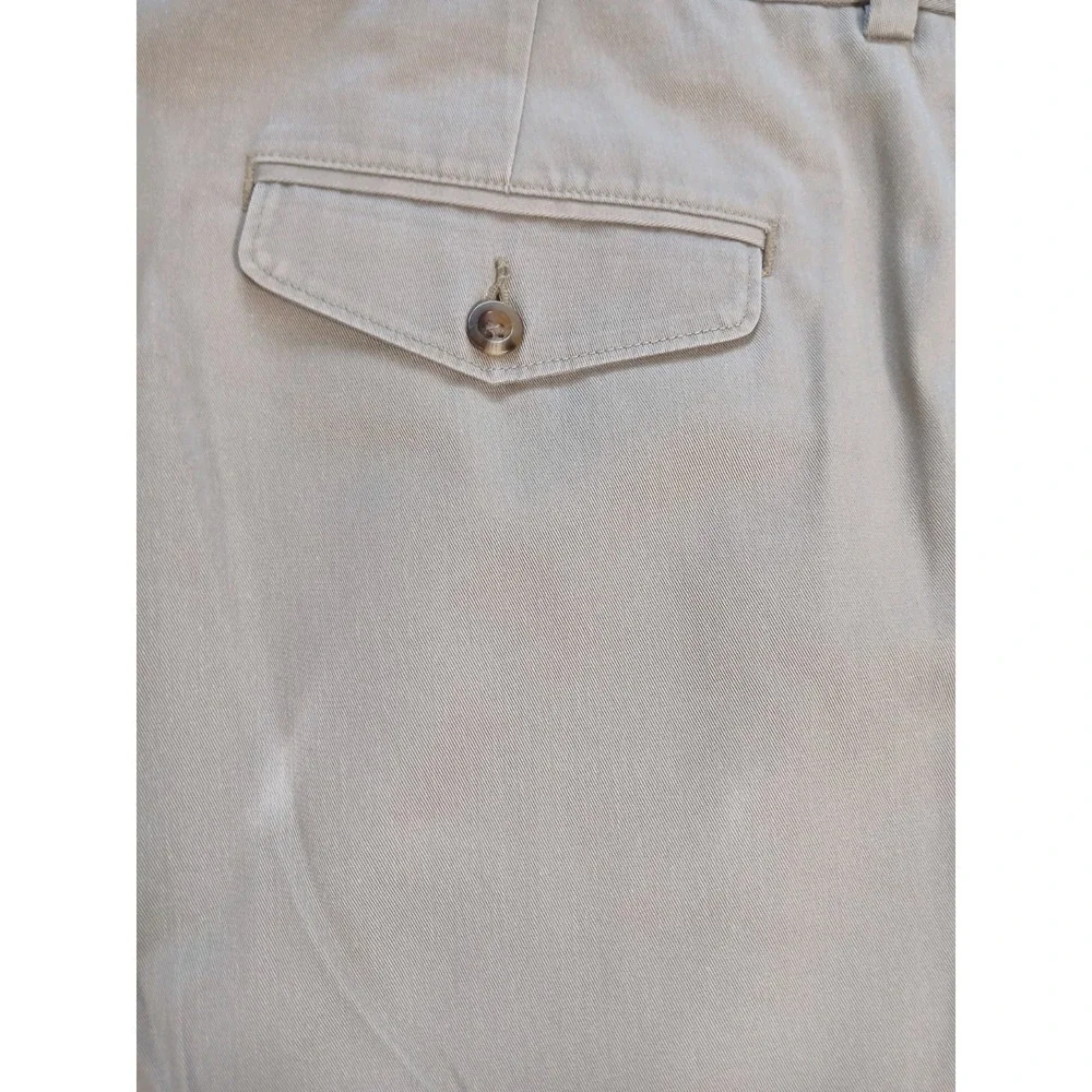 LL Bean Pants ‎ Comfort Waist Mens 36x29 Beige Lakewashed Stretch Khakis